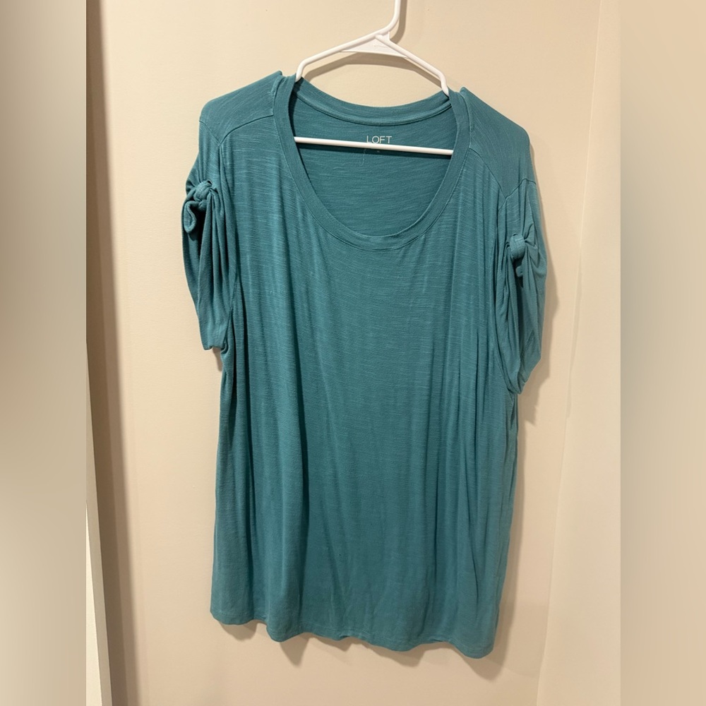 LOFT Teal Short Sleeve Top